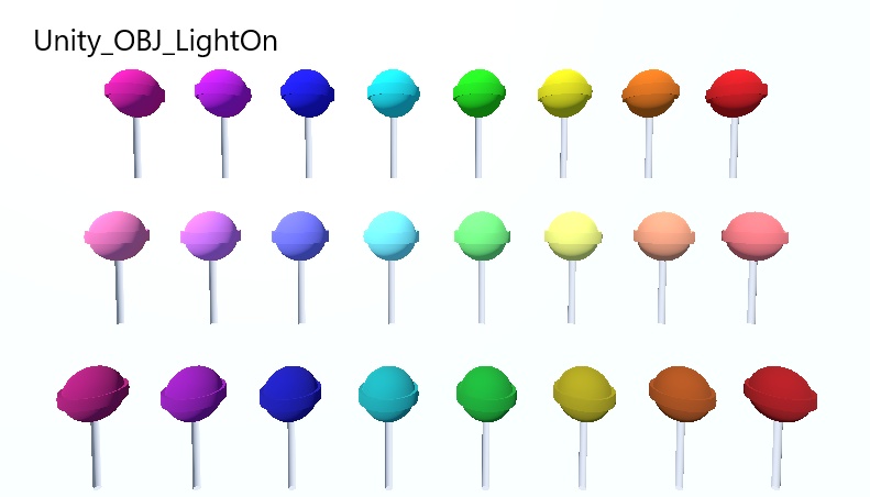 【FBX】【OBJ】 飴 / Candy 【原色とパステルとダーク】