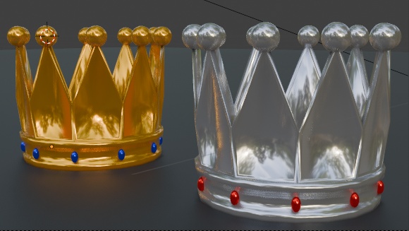 【blend】 王冠 / Crown 【金と銀 / gold and silver】