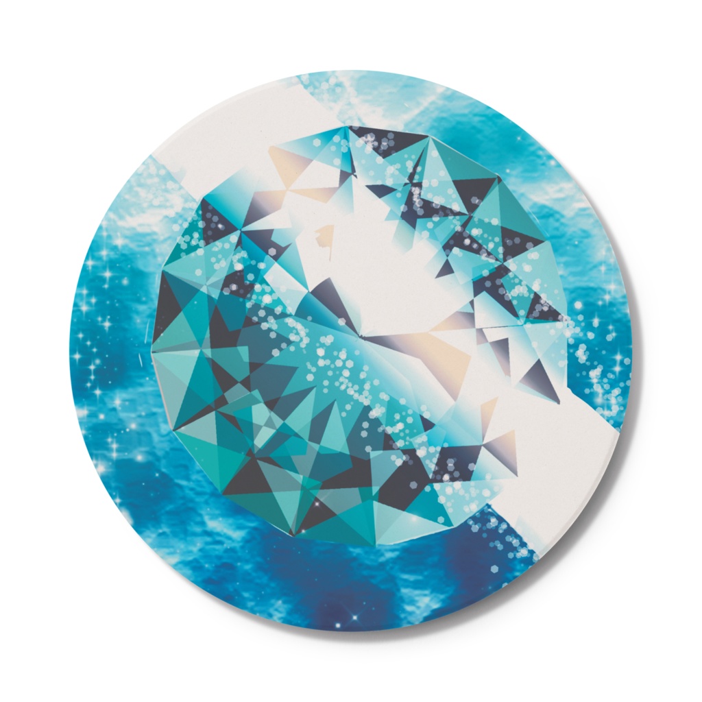 海に浮かぶダークカラー宝石