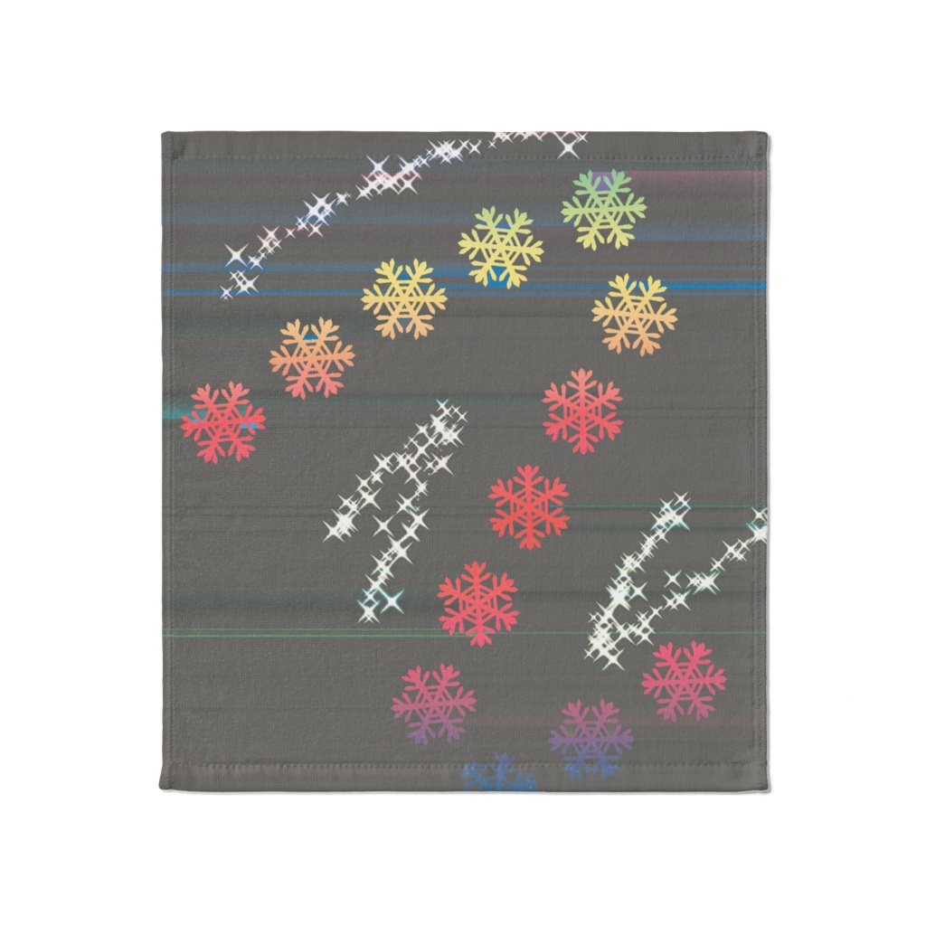 レインボーな雪の結晶