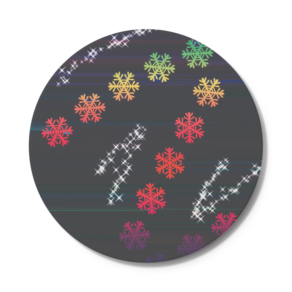 レインボーな雪の結晶