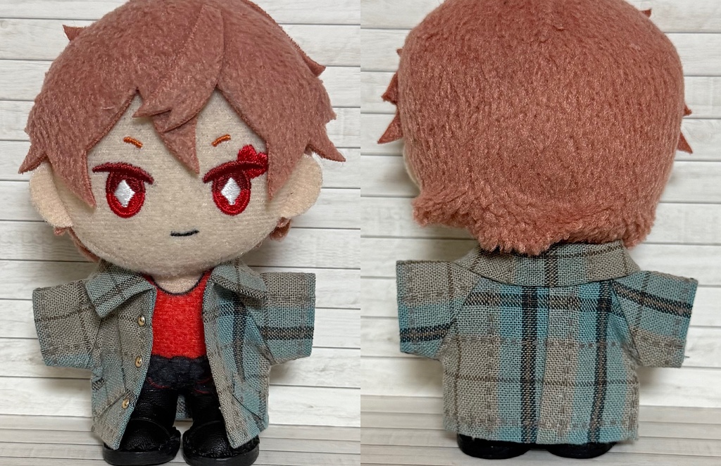 コート 黄/青【10cm ぬい服】