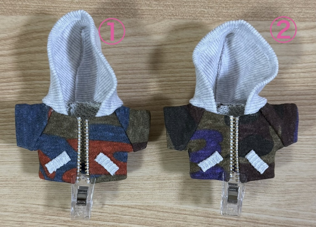 パーカージャケット 迷彩【10cm ぬい服】