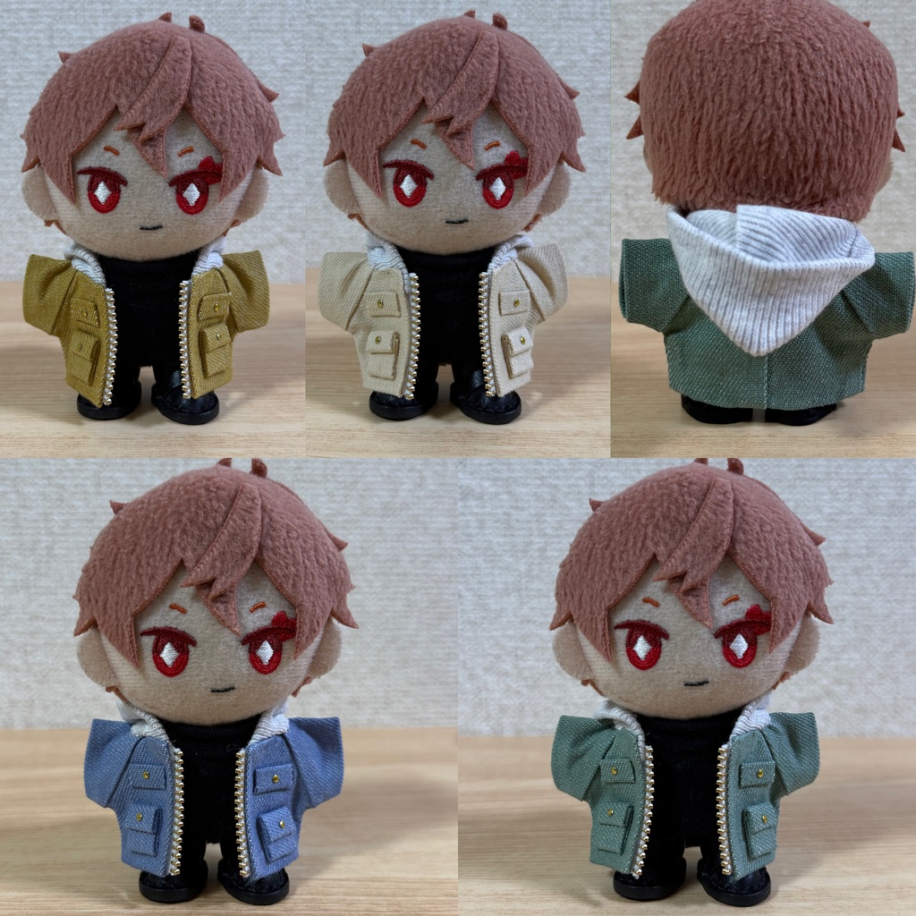 パーカージャケット 4色【10cm ぬい服】
