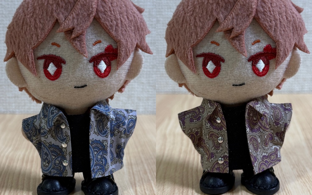 前開きシャツ(簡易インナー付き)【10cm ぬい服】