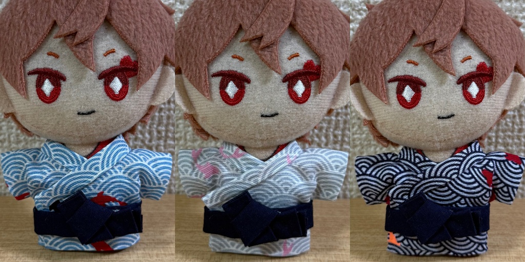 浴衣セット 金魚柄【10cm ぬい服】