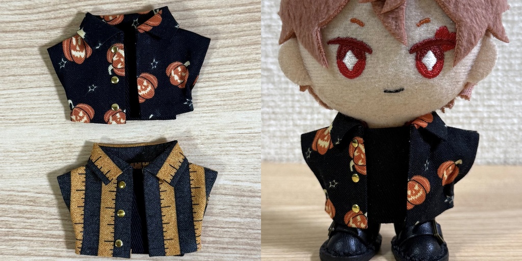 ハロウィンシャツ(簡易インナー付き)【10cm ぬい服】