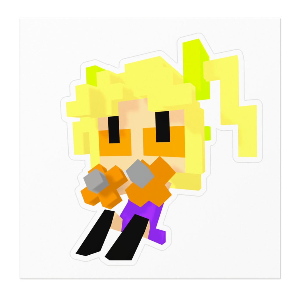 おすわりボクーセルーステッカー