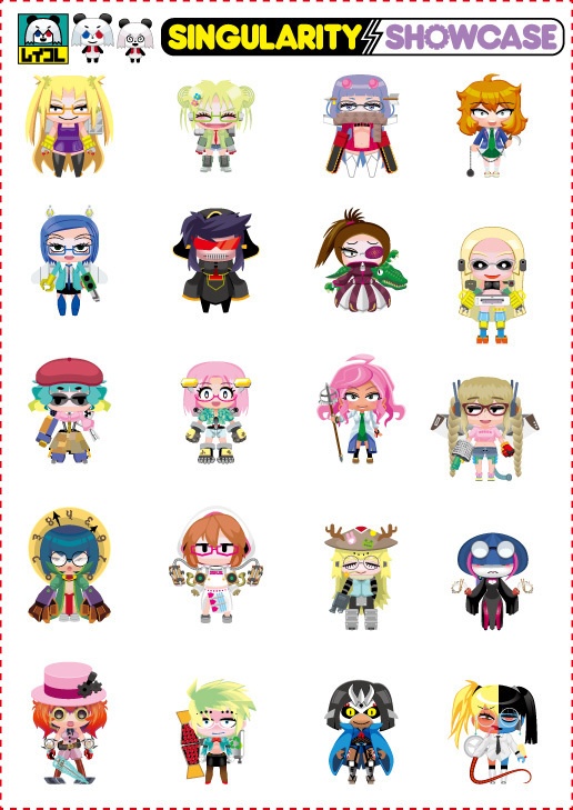 【自家発送】シンギュラリティショウケース　にぎやかシール