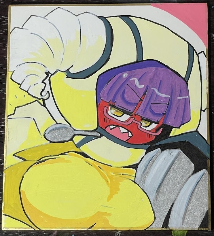 色紙-フルーツクリームあんみつディアボロスちゃん