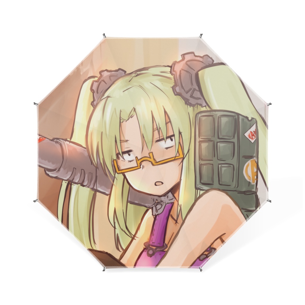 ハンバーガーとも子卓上ミニ傘