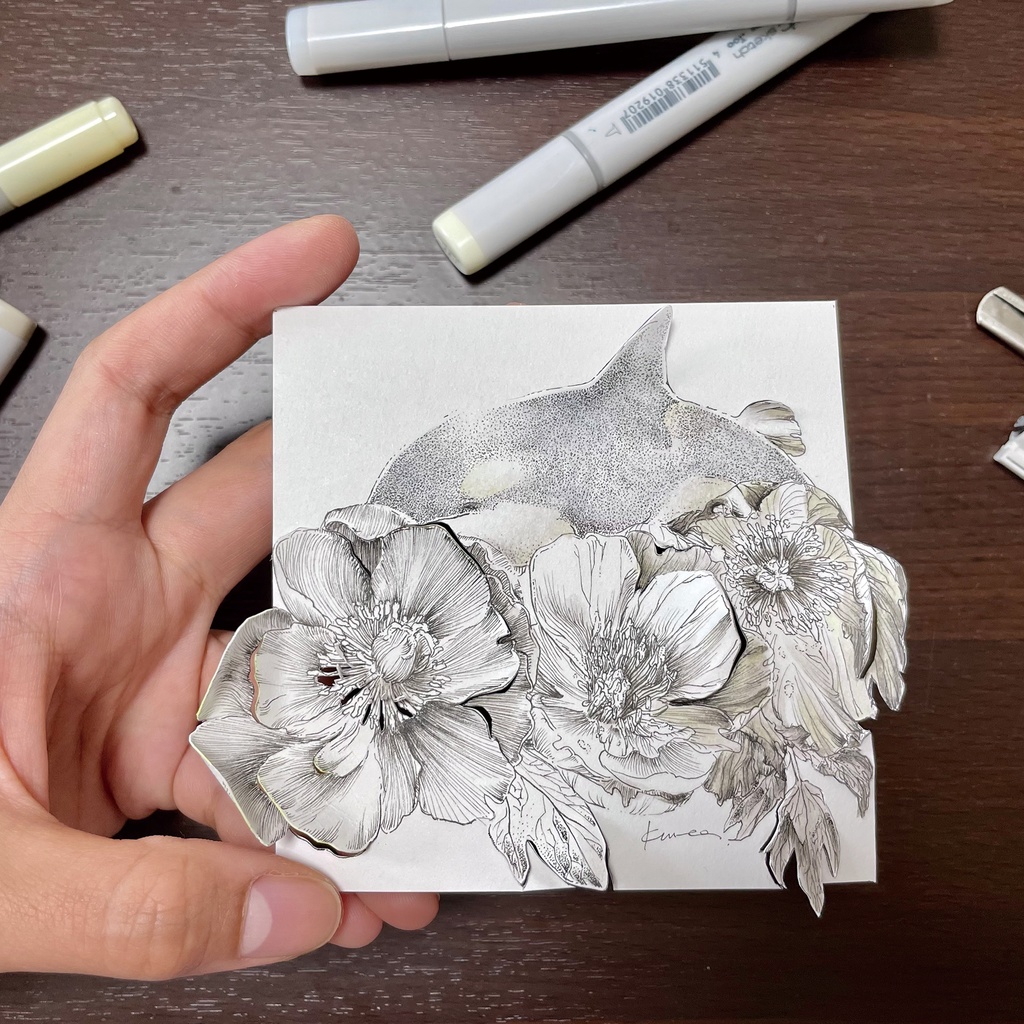 朽ちて産まれる/中原画