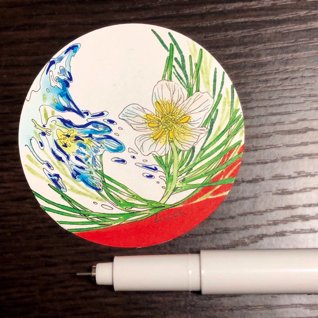 水の中の花/ミニ原画