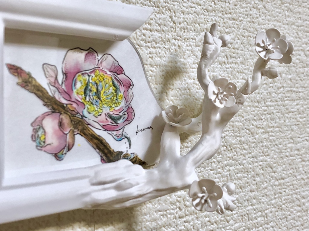 原画「朝露に泳ぐ」