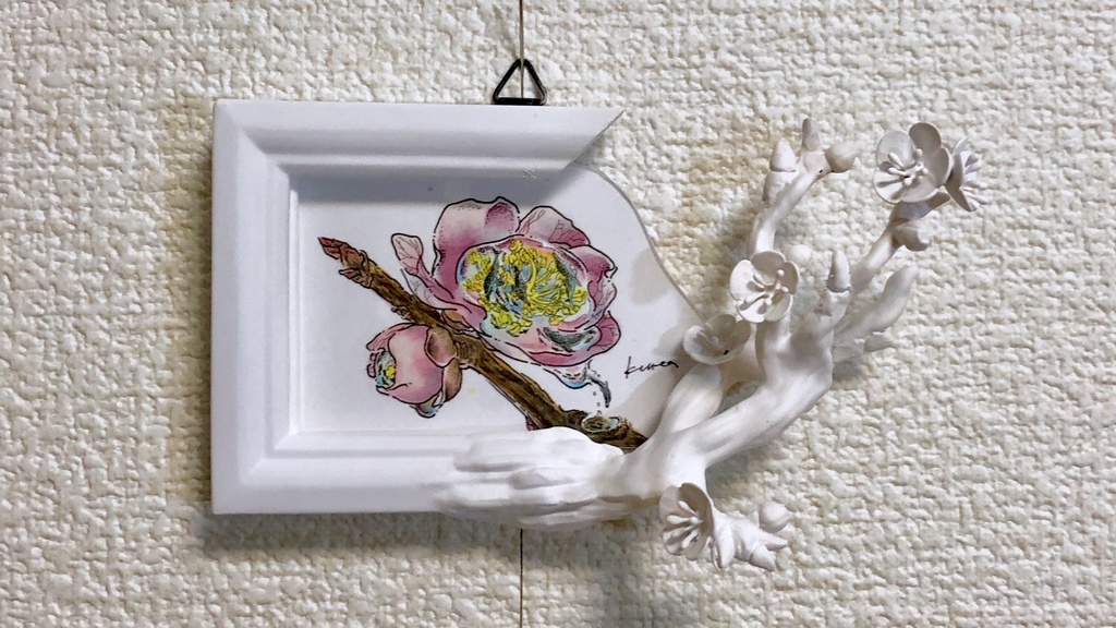 原画「朝露に泳ぐ」