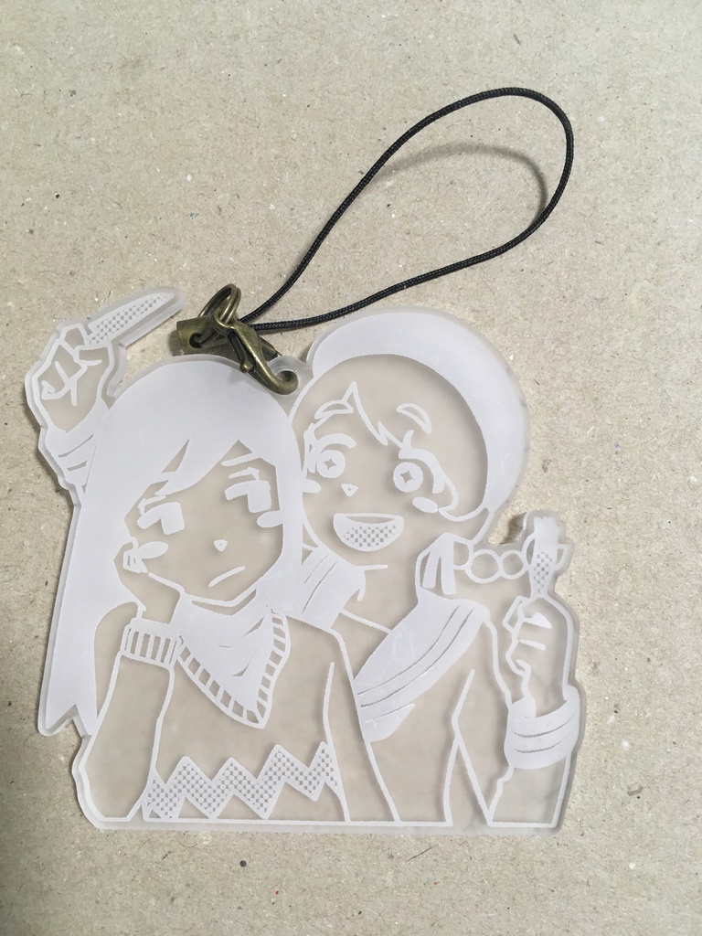 ghostpiaアクリルストラップ(小夜子・ヨル)