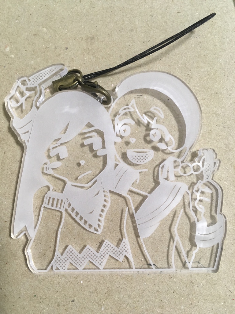 ghostpiaアクリルストラップ(小夜子・ヨル)