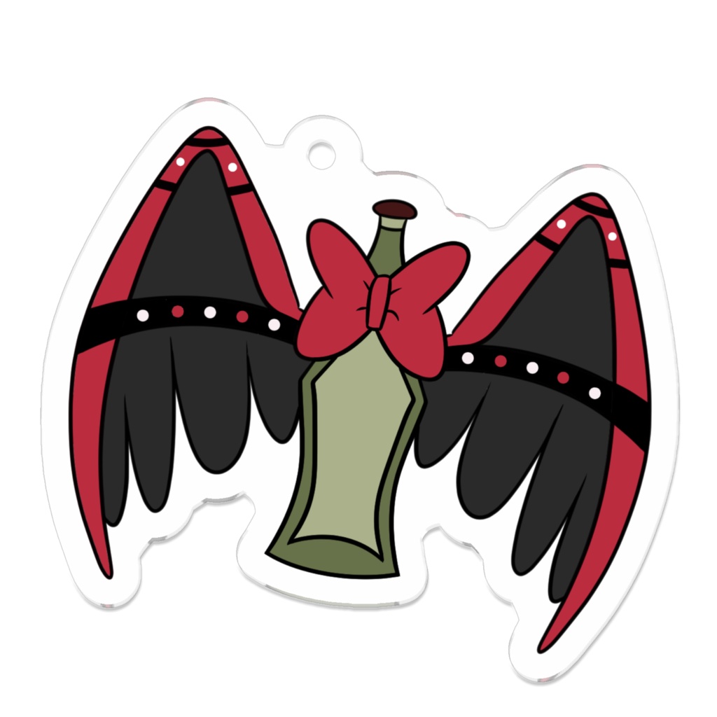 Husk Wing Bottle Keychain