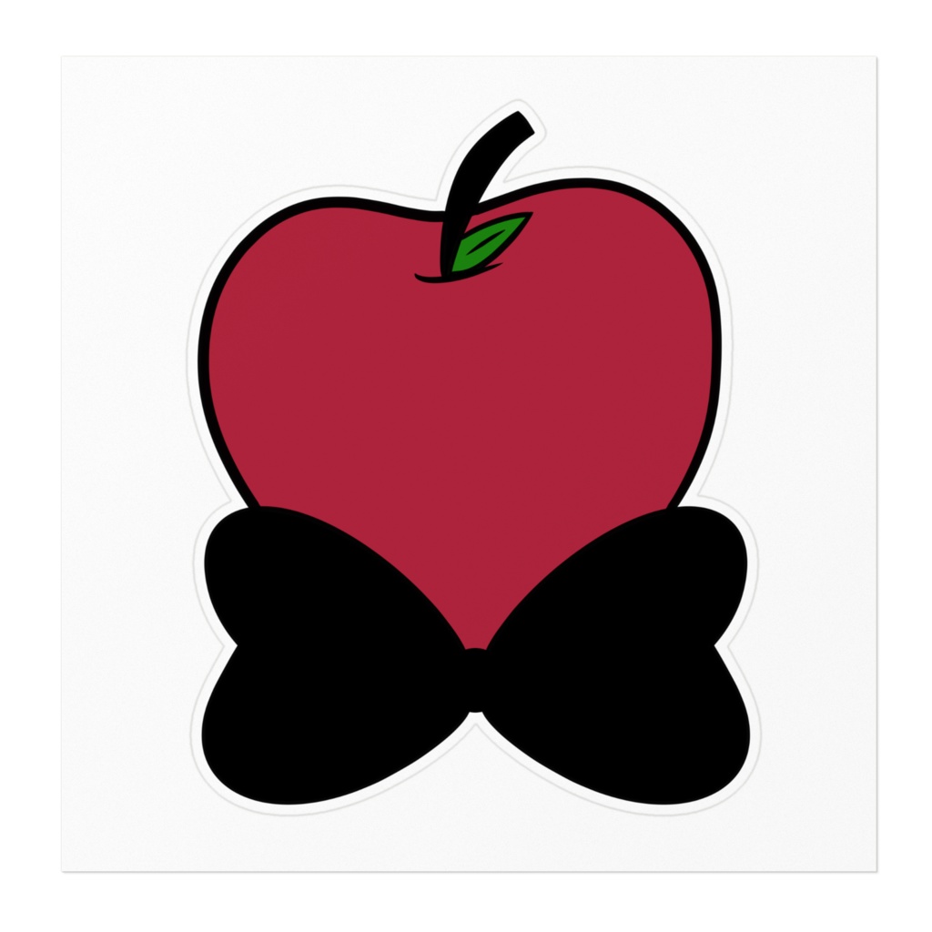 Charlie Apple Bowtie Sticker