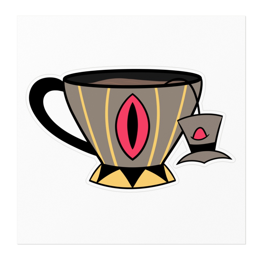Sir Pentious Teacup Sticker