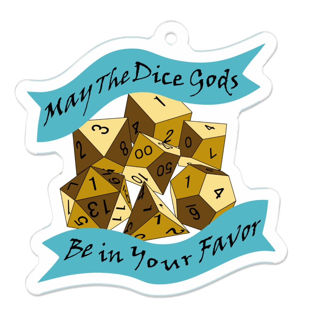 DND Dice Keychain