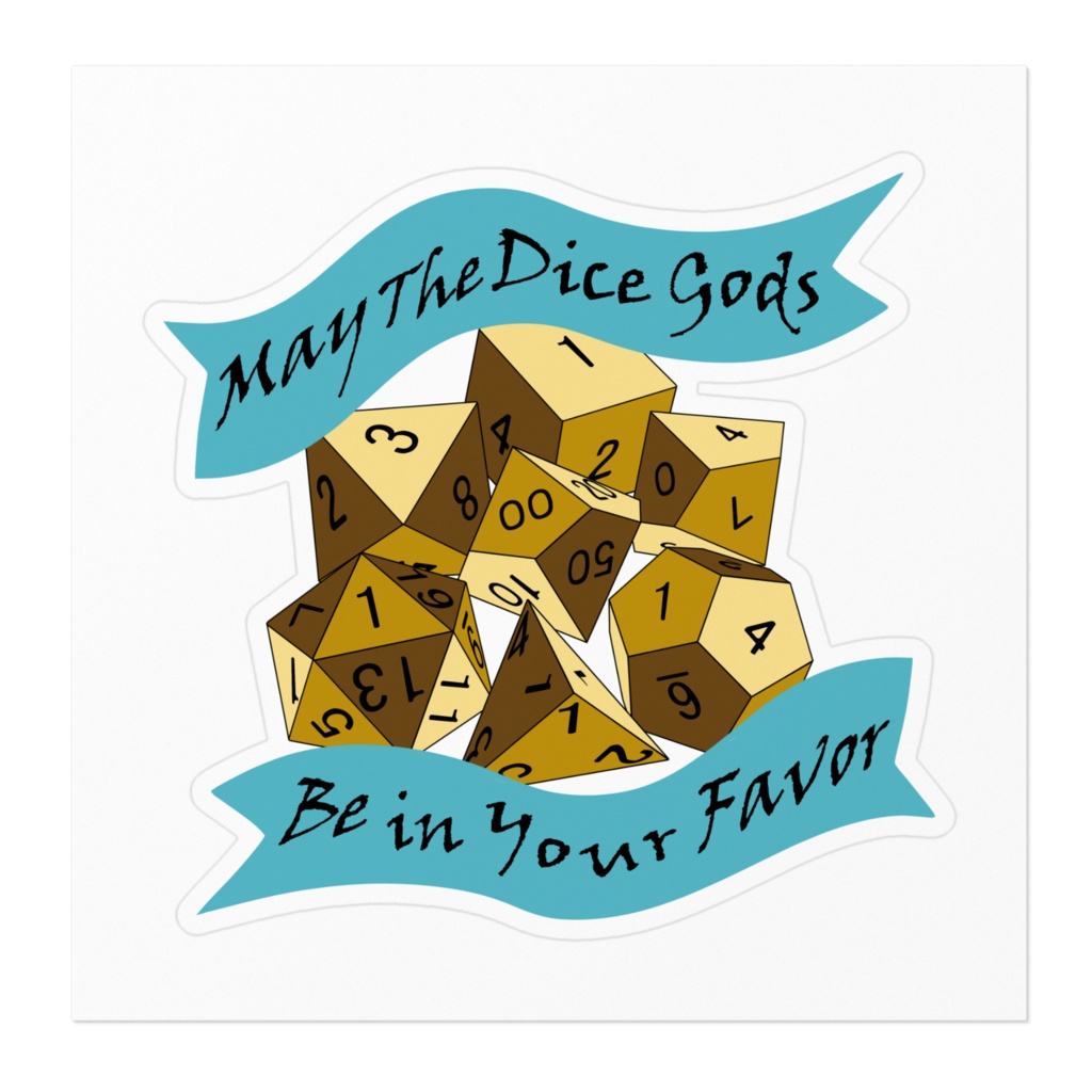 DND Dice Sticker