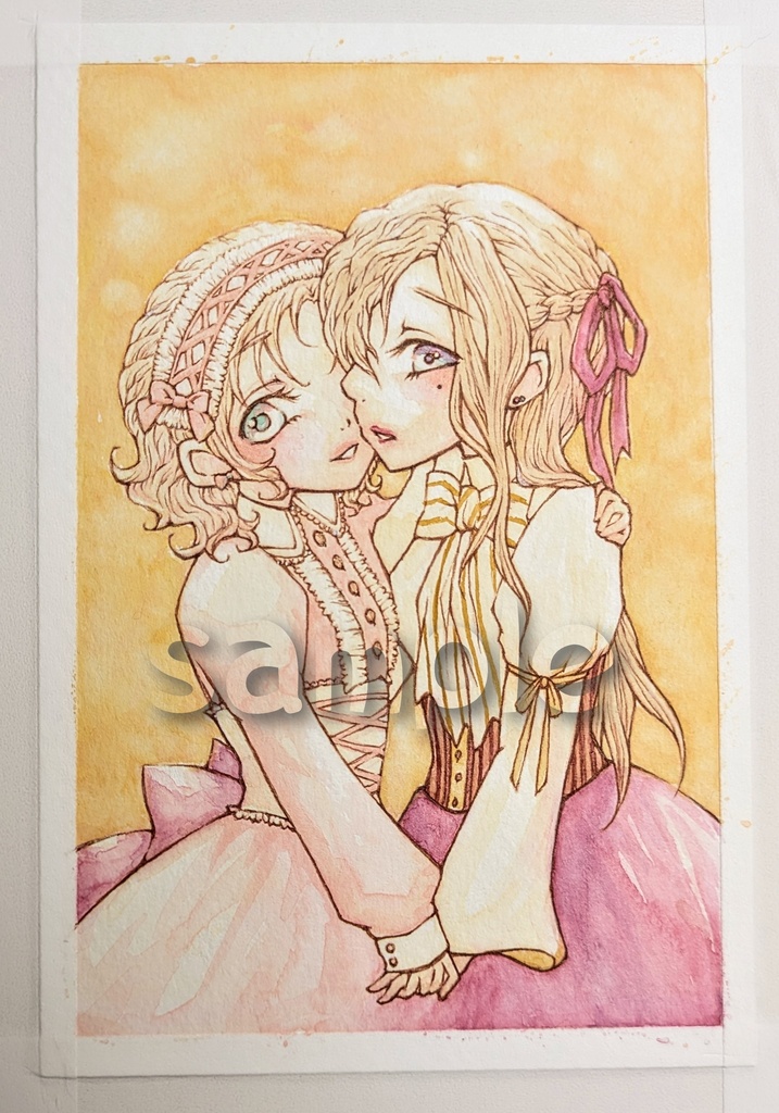 🆕【額装原画】百合の姫君