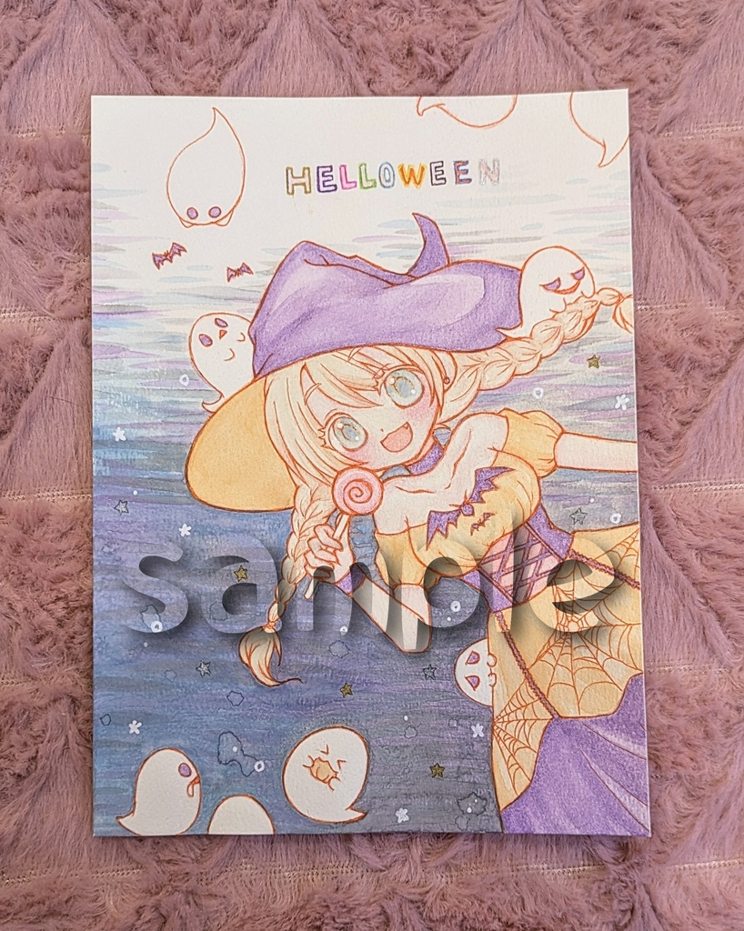 🆕【フレームレス原画】魔女っ子と仲間たち