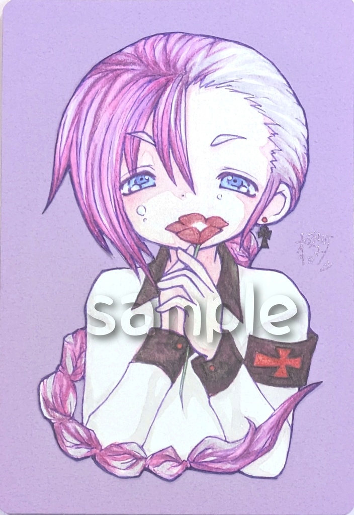 【フレームレス原画】三つ編みの少年