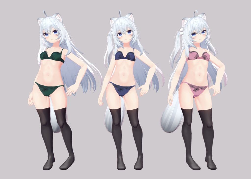 狐雪向け フラワーランジェリー