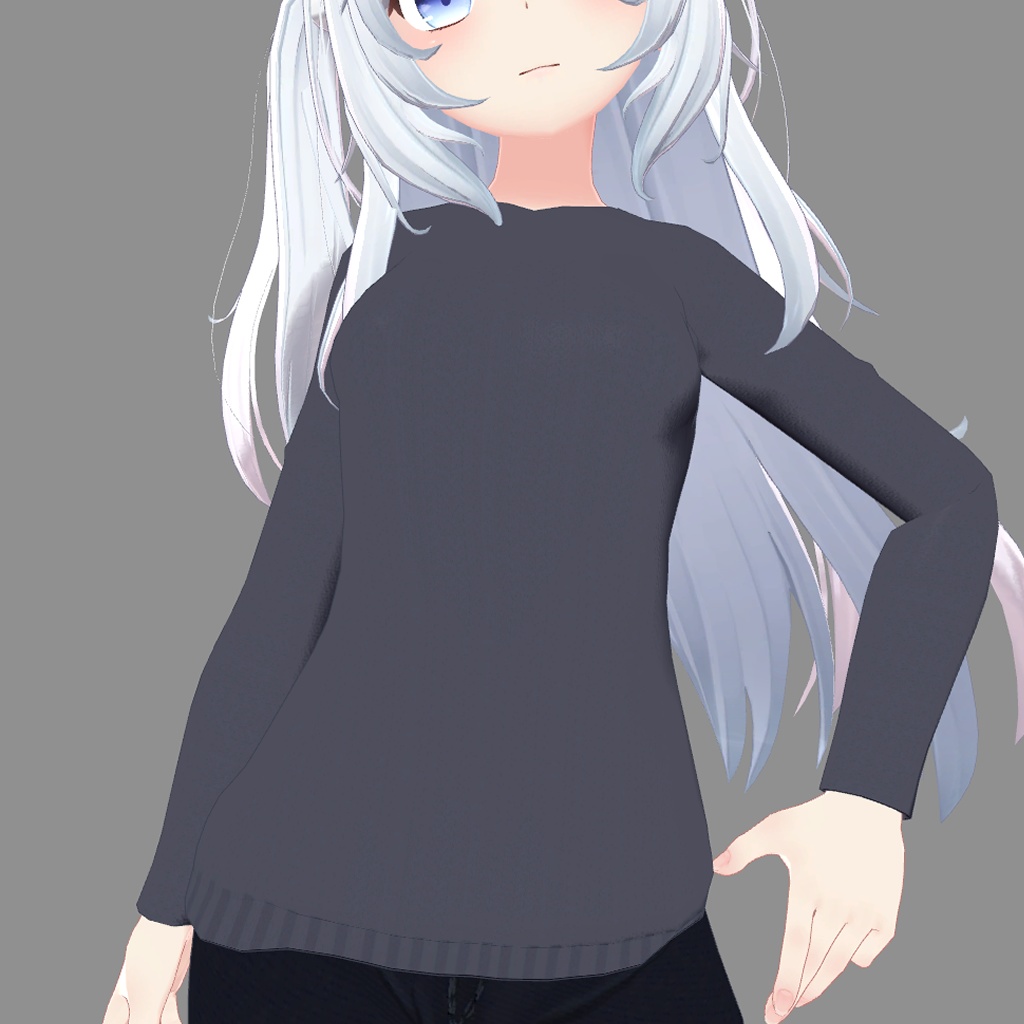 狐雪向け VネックTシャツ