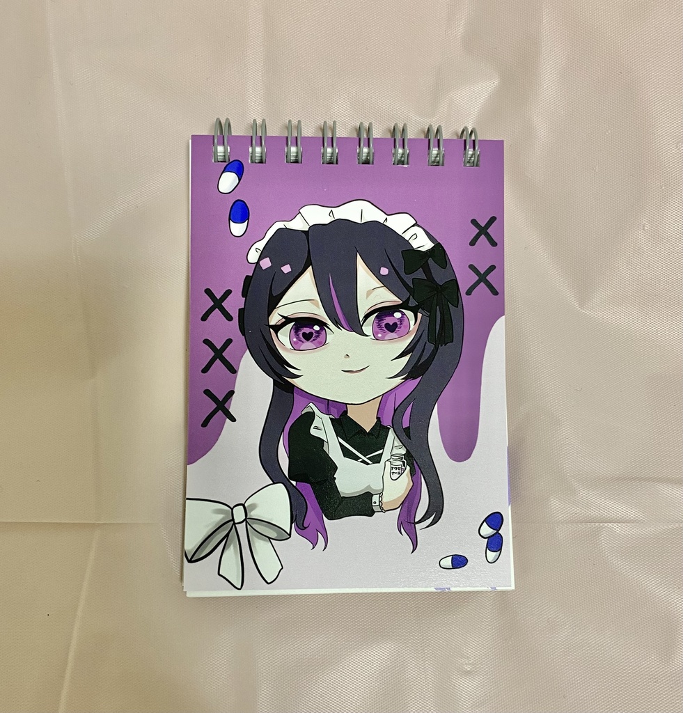 病みかわメイド A7サイズメモ帳