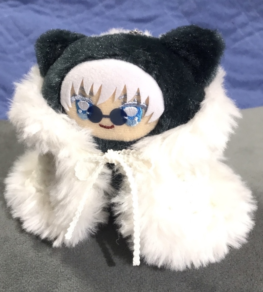 ちみけもモデルのフード付きポンチョ