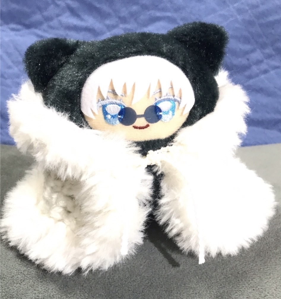 ちみけもモデルのフード付きポンチョ