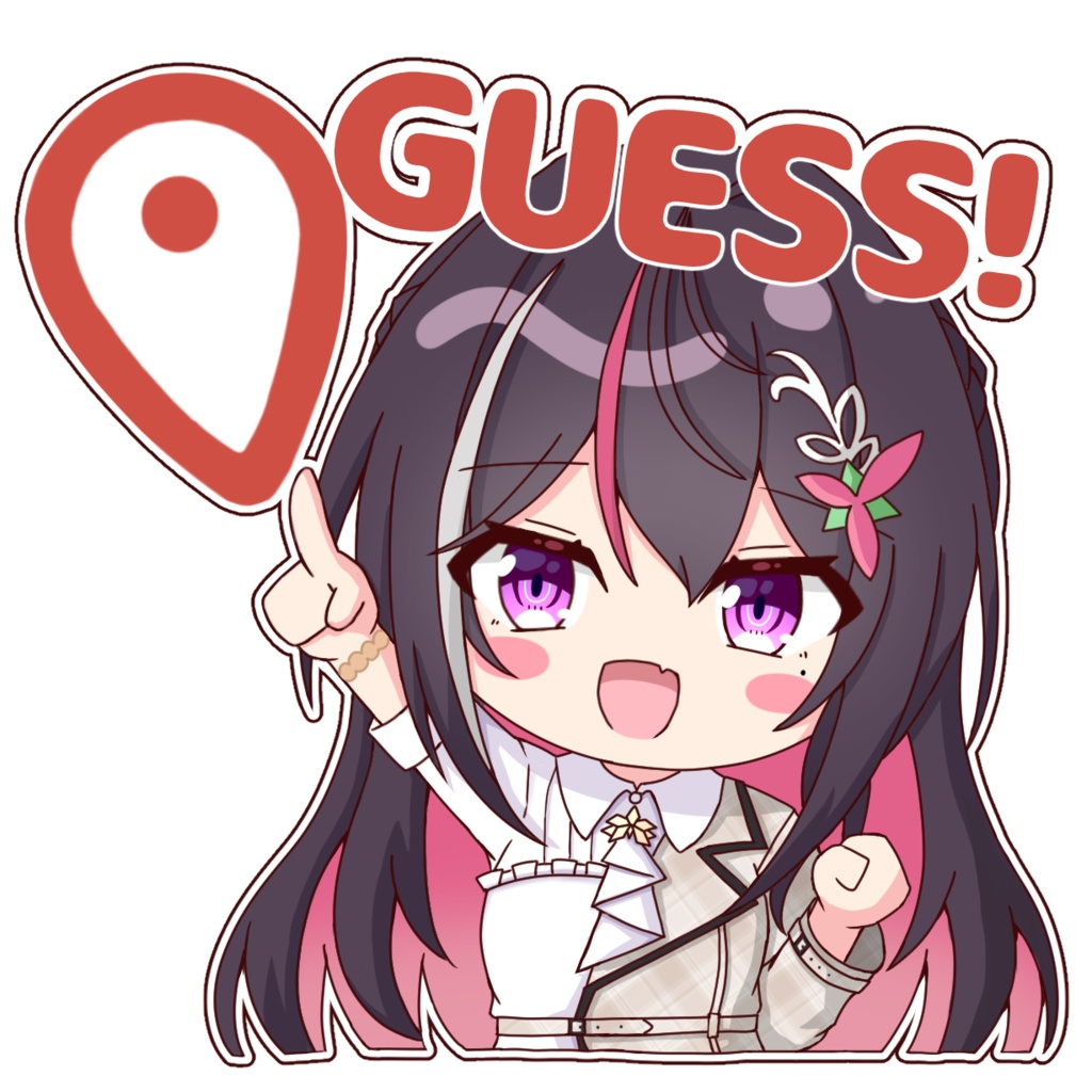 ホロライブ　スタンプ風アクリルキーホルダー　 AZKi
