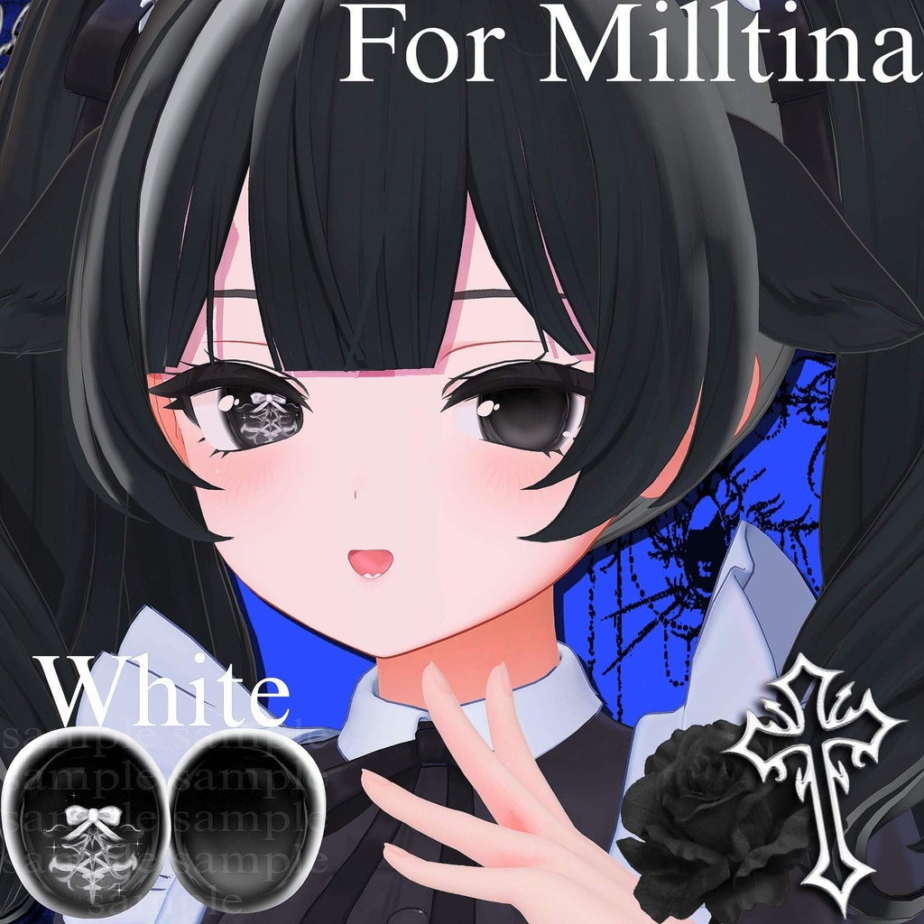 SELE中【9アバター対応】🎀𝑫𝒂𝒓𝒌 𝑹𝒊𝒃𝒃𝒐𝒏 𝑬𝒚𝒆 𝑻𝒆𝒙𝒕𝒖𝒓𝒆🎀