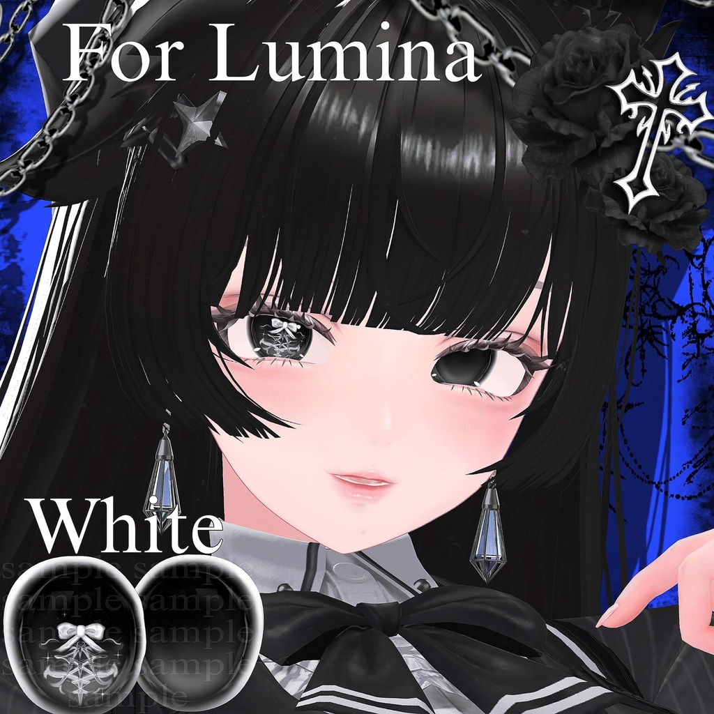 SELE中【9アバター対応】🎀𝑫𝒂𝒓𝒌 𝑹𝒊𝒃𝒃𝒐𝒏 𝑬𝒚𝒆 𝑻𝒆𝒙𝒕𝒖𝒓𝒆🎀