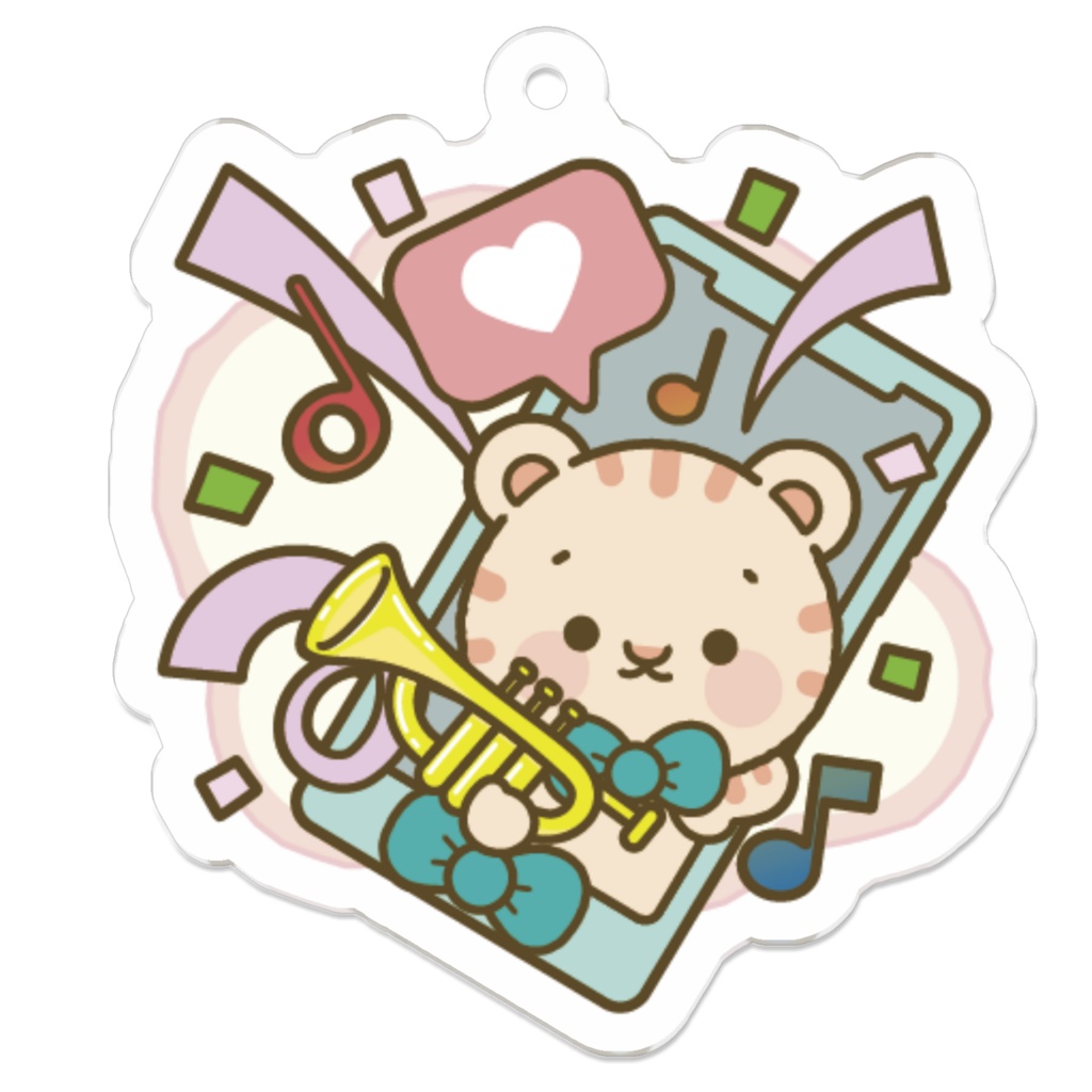 読むトラアクリルキーホルダー第1弾