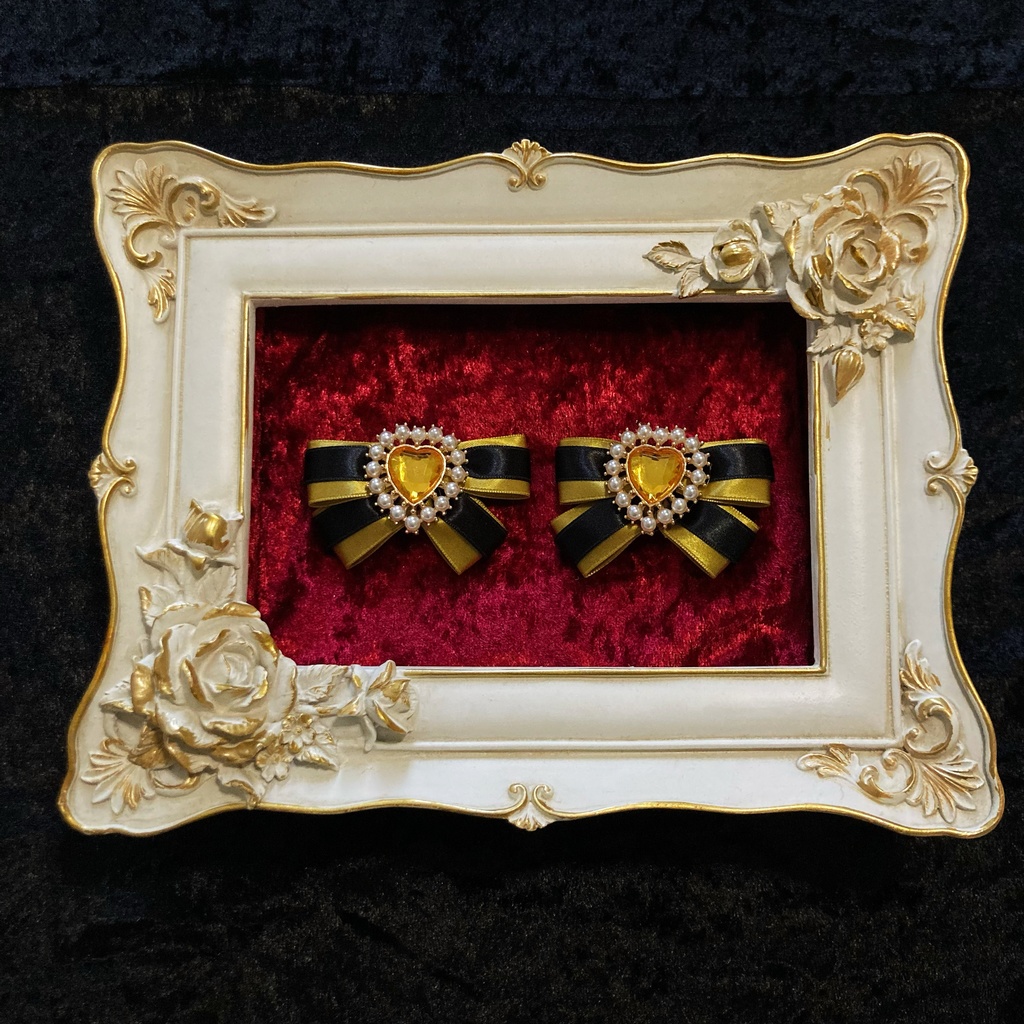 【Pair Ribbon】イエロー×ブラック