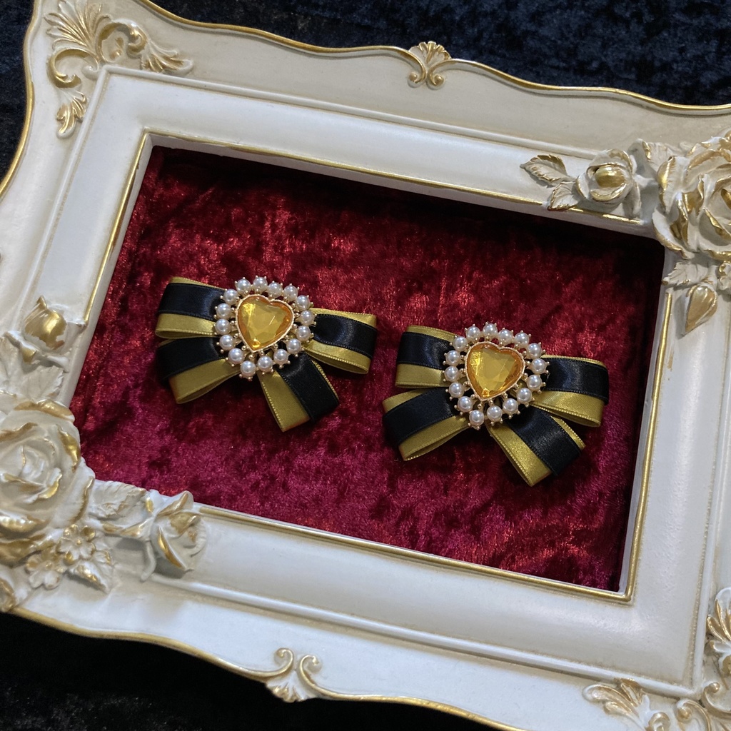 【Pair Ribbon】イエロー×ブラック