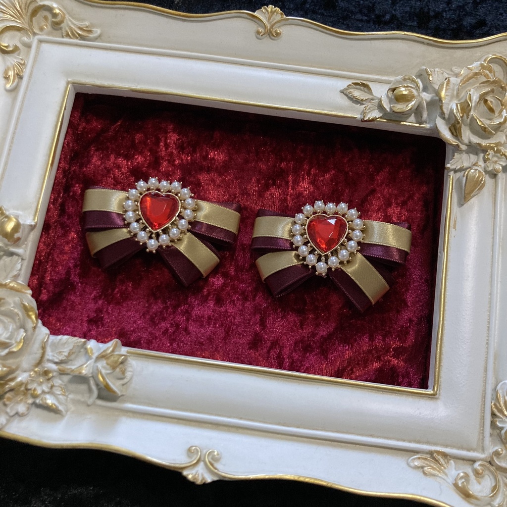 【Pair Ribbon】アラビアンレッド×イエロー