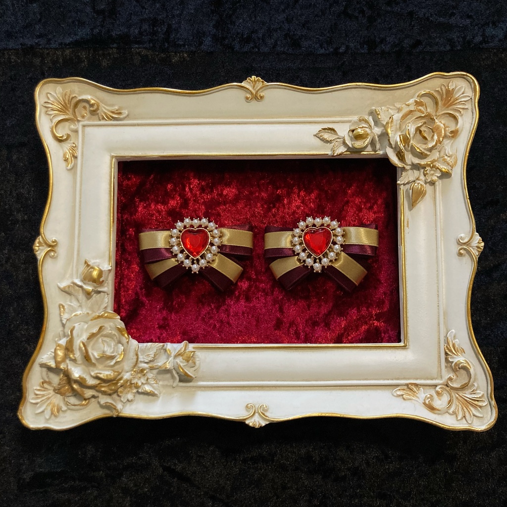 【Pair Ribbon】アラビアンレッド×イエロー