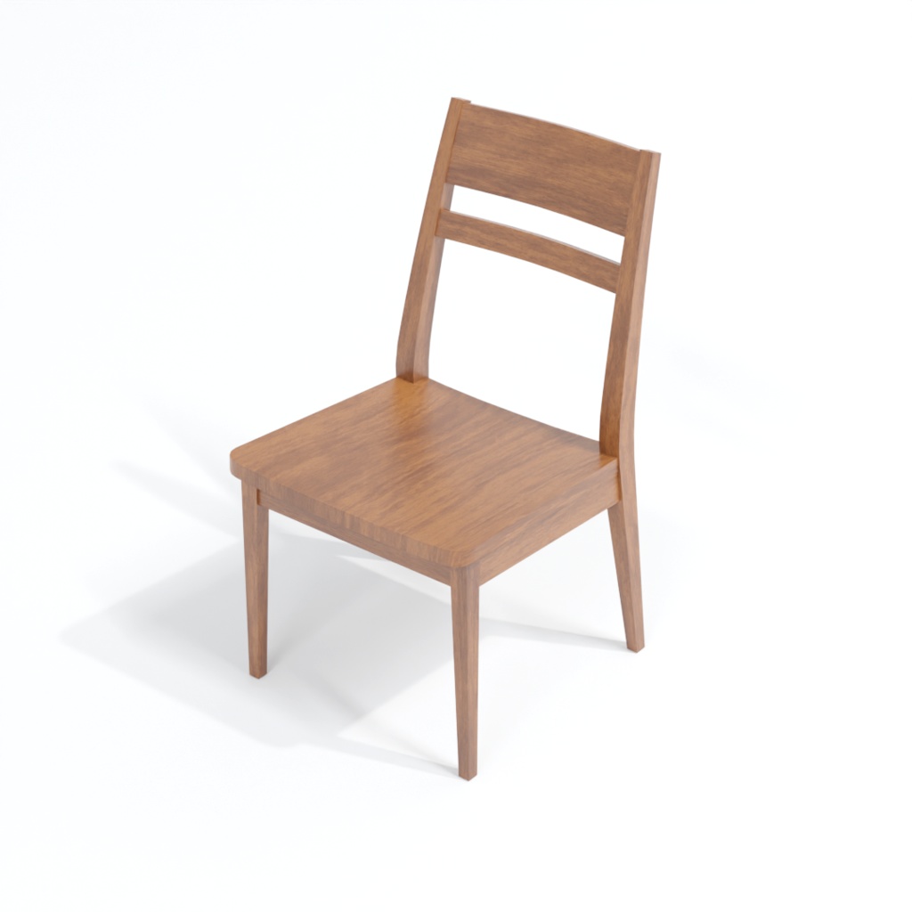 【3D素材_fbx】ダイニングテーブルセット01