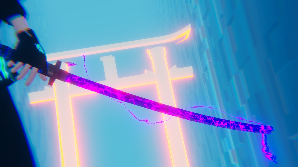 【MA対応抜刀・斬撃ギミック】神解‐カムトケ-【particle付】