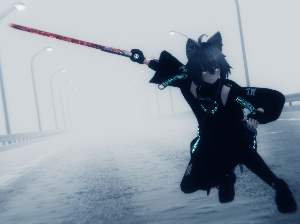 【MA対応抜刀ギミック】天叢雲‐アメノムラクモ-【VRC用武器】