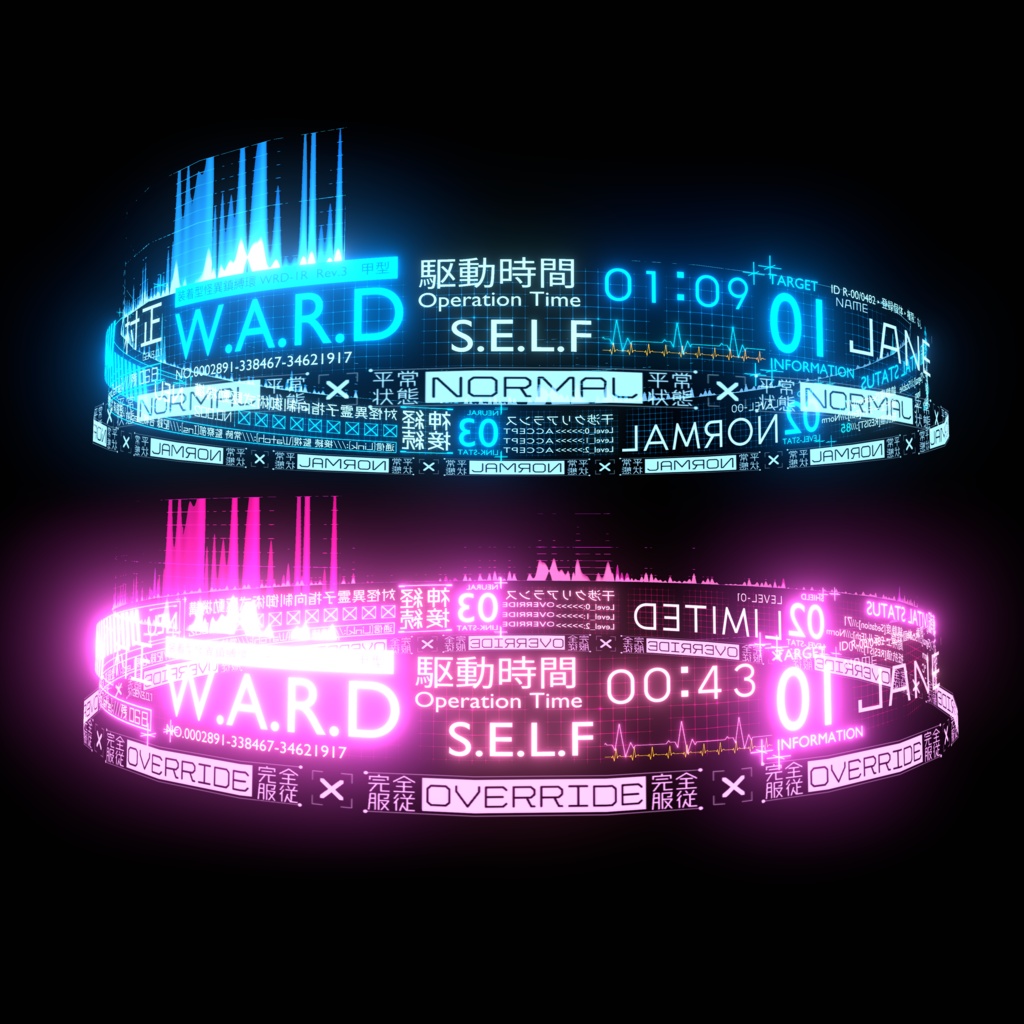 【48時間無料】【ギミック付頭部HUD】W.A.R.D【MA対応】