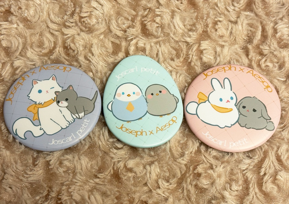 写納動物缶バッジ