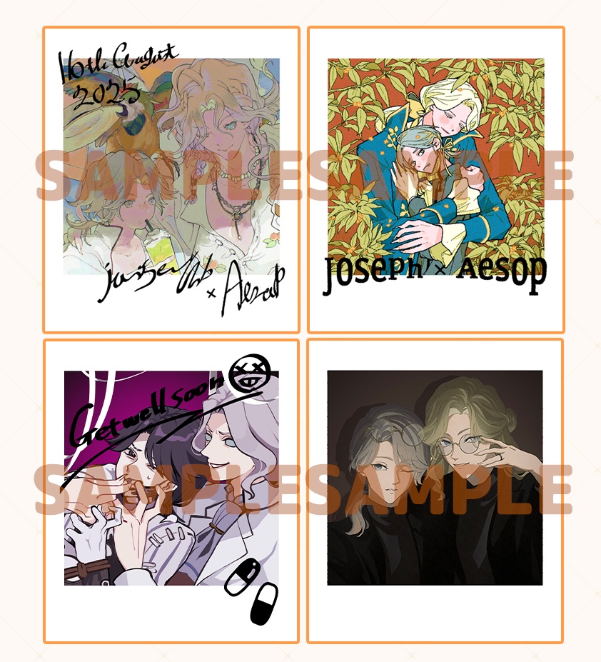 インスタントフォト風カード4枚セット