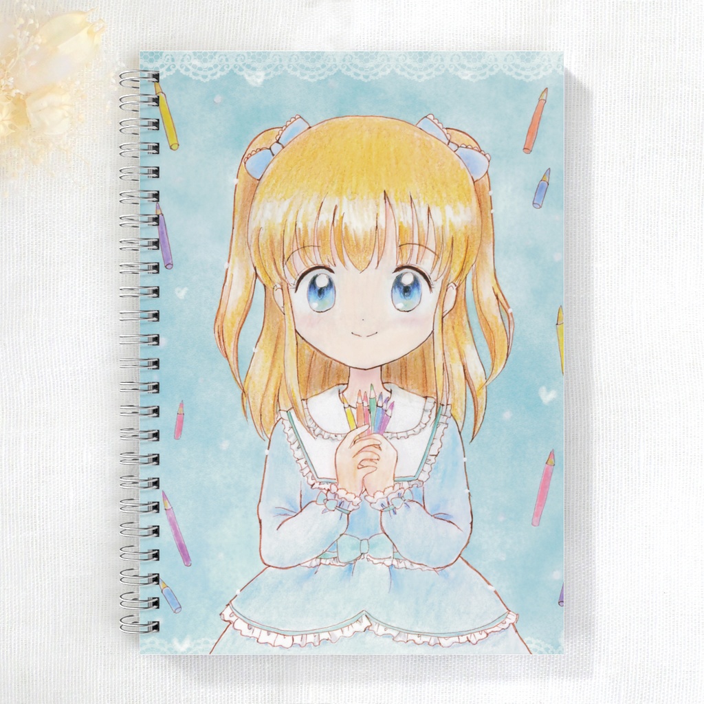 A5リングノート「ときめき色鉛筆」Aバージョン