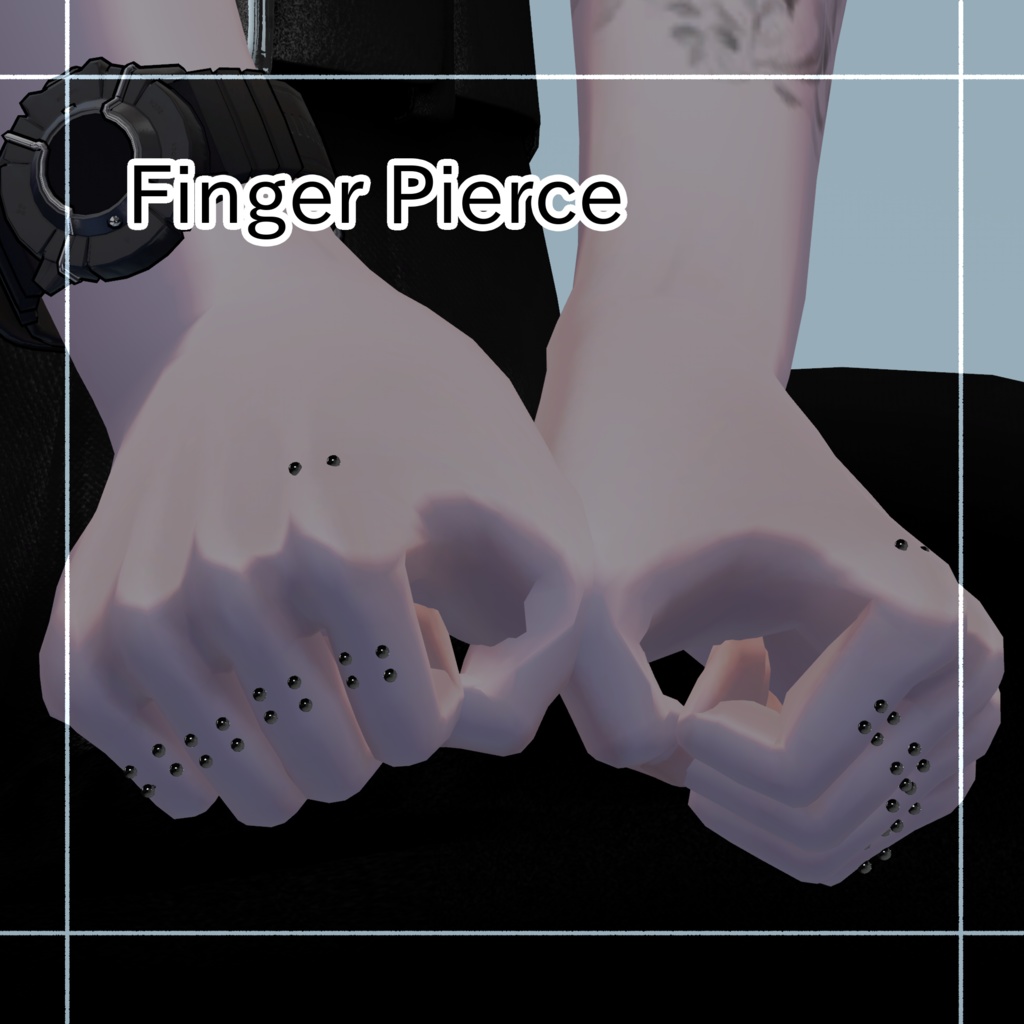 【2アバター対応】Finger Pierce